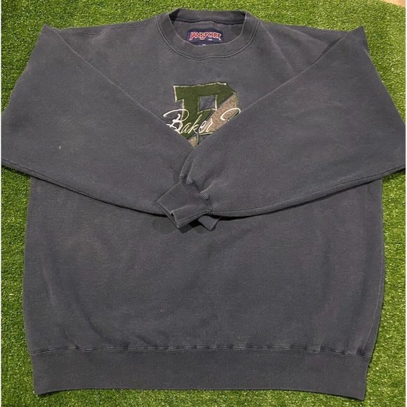 Vintage Y2K Jansport Baker University Wildcats crewneck sweatshirt XL XXL - Picture 6 of 11